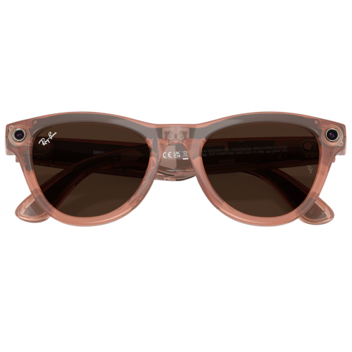 Умные очки Ray-Ban Meta* Skyler Gen 2 Shiny Peach, Фотохромные линзы Clear to Brown Transitions (RW4014)
